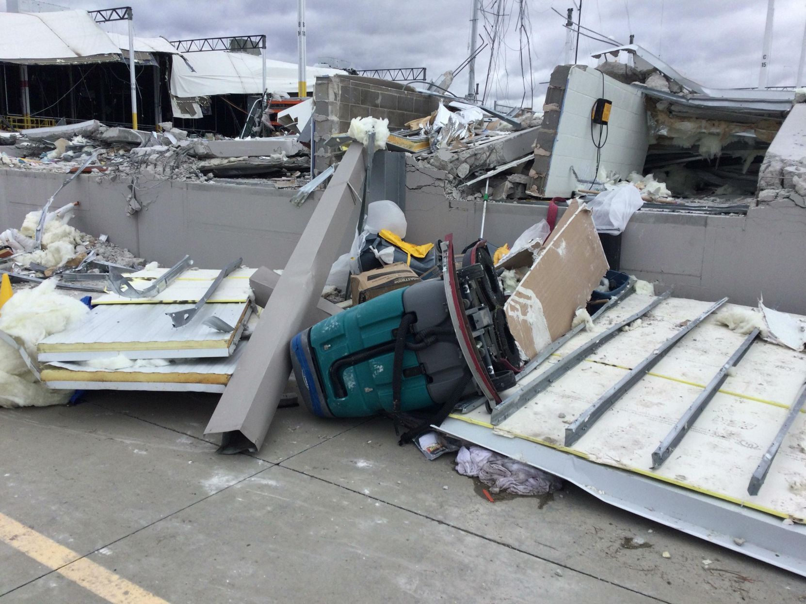 Amazon tornado damage assessment photos